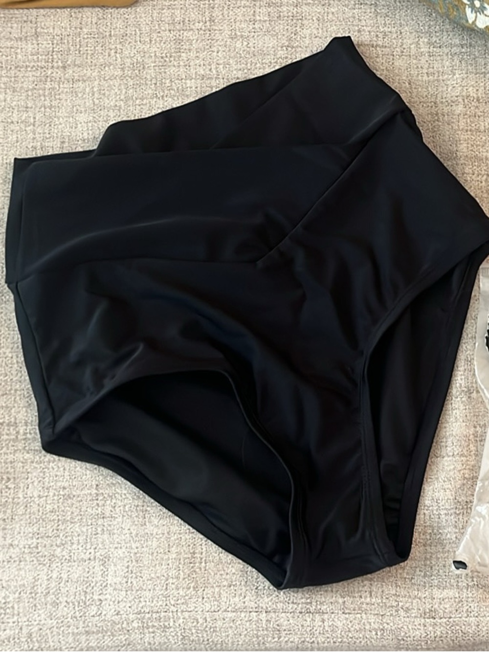 High-Waist Black Bikini Bottoms — Vacationer Bottom